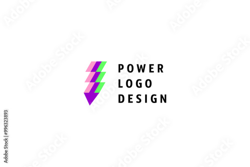 Power energy template logo design solution