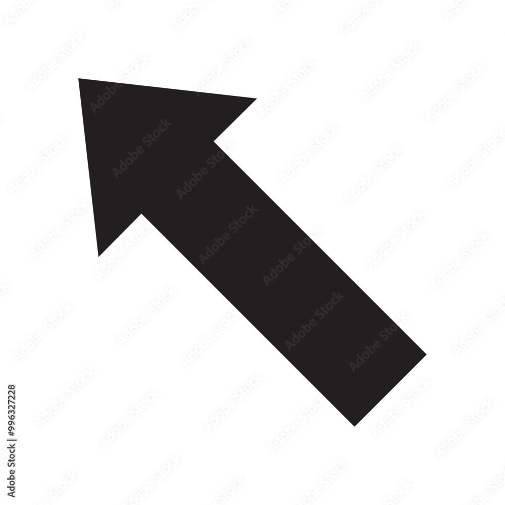 Top Left Arrow Icon Glyph Style. Simple Direction Symbol Vector Illustration — Pixel-perfect Icon. Top Left Arrow Icon Glyph Style. Simple Direction Symbol Vector Illustration — Pixel-perfect Icon.