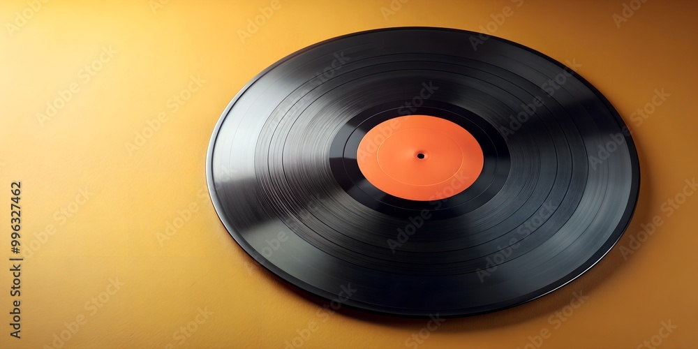 Fototapeta premium Schallplatte Vinyl Schellack Vinylscheibe Scheibe Platte Creative AI