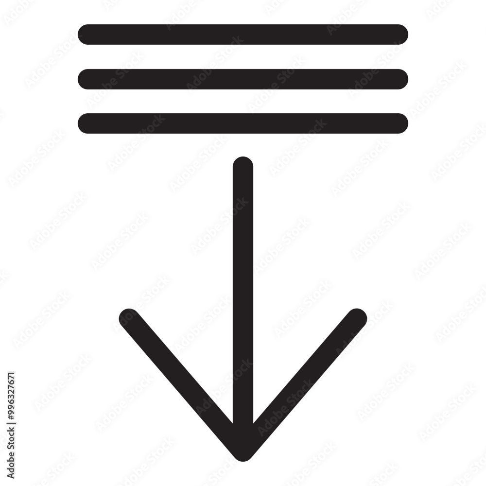 Detail Down Arrow Icon Outline Style. Simple Direction Symbol Vector Illustration — Pixel-perfect Icon. Detail Down Arrow Icon Outline Style. Simple Direction Symbol Vector Illustration — Pixel-perfect Icon.