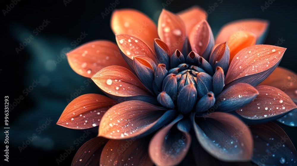 Close-Up of Dew-Kissed Orange Flower Blossom Close-Up of Dew-Kissed Orange Flower Blossom