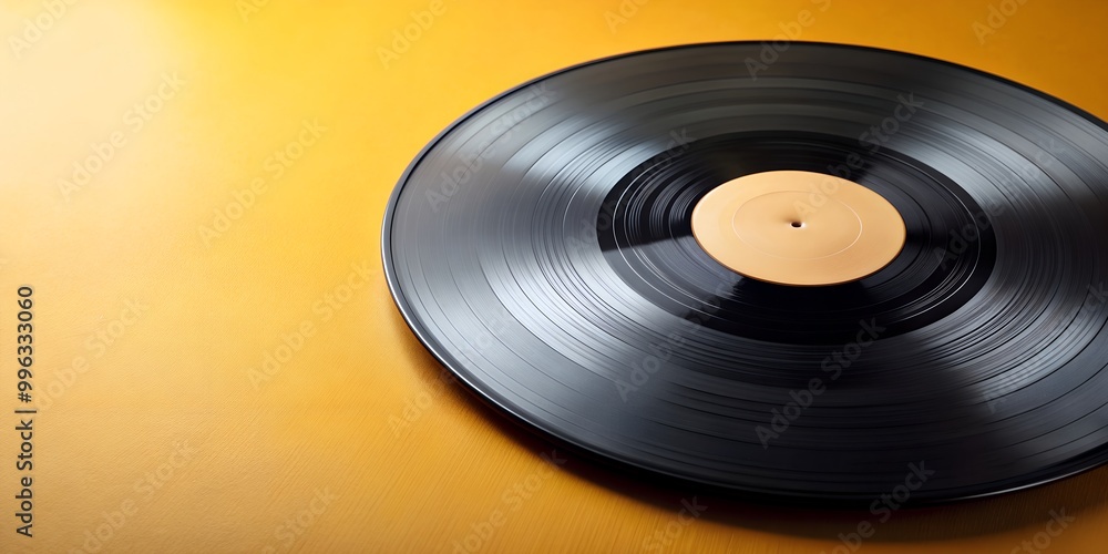 Fototapeta premium Schallplatte Vinyl Schellack Vinylscheibe Scheibe Platte AI-Created Content