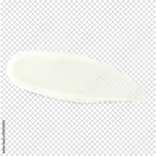 Cleansing gel cosmetic skincare texture sample beauty product vector transparent realistic illustration