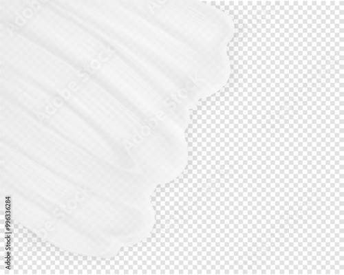 Clear transparent cosmetic skincare texture beauty product vector realistic illustration. Serum, cleansing gel, shampoo, or shower gel background
