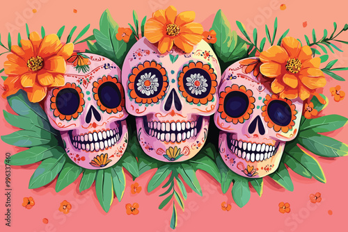 Discover the captivating allure of Day of the Dead skulls. Vibrant and symbolic, these stunning collections embody the beauty of life's eternal