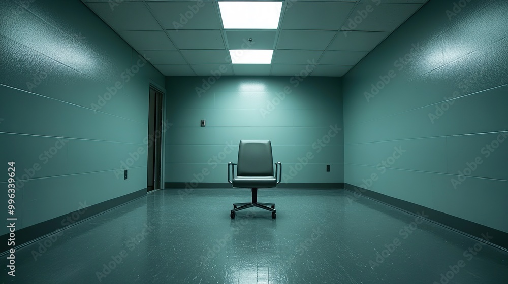 A Single Chair in a Sterile Room A Single Chair in a Sterile Room