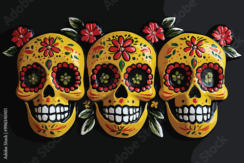 Discover the captivating allure of Day of the Dead skulls. Vibrant and symbolic, these stunning collections embody the beauty of life's eternal