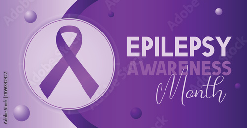 National epilepsy awareness month campaign observed in November banner design concept background 