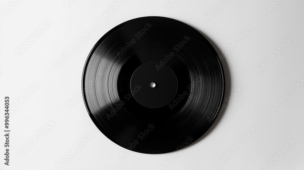 A black vinyl record centered on a white background, ideal for showcasing album artwork or graphic design mockups. A black vinyl record centered on a white background, ideal for showcasing album artwork or graphic design mockups.