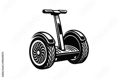 Segway vector silhouette