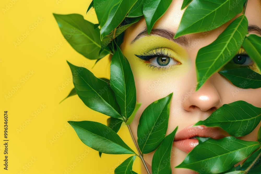 leaves in the garden with a girl leaves in the garden with a girl
