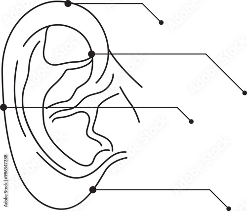 girl with a tattoo ear