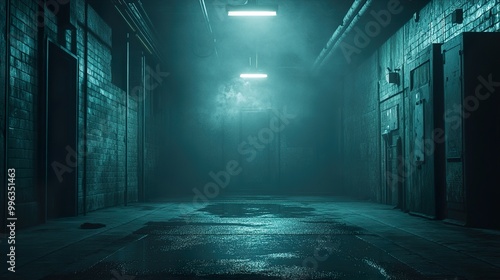 Dark and Foggy Alleyway: Urban Photography