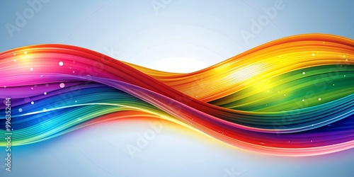 abstract colorful wave background Creative AI