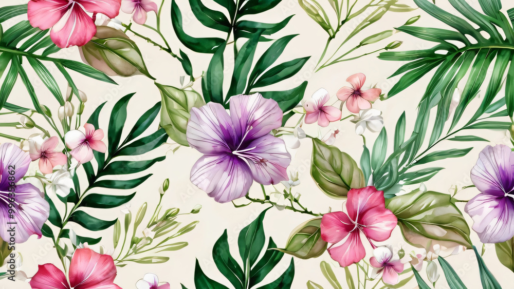 seamless background with flowers seamless background with flowers