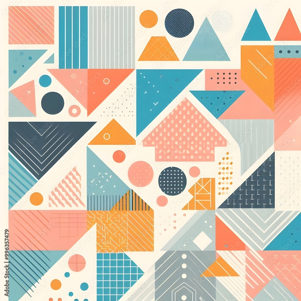 Fototapeta premium Abstract shape wallpaper for desktop and smartphone