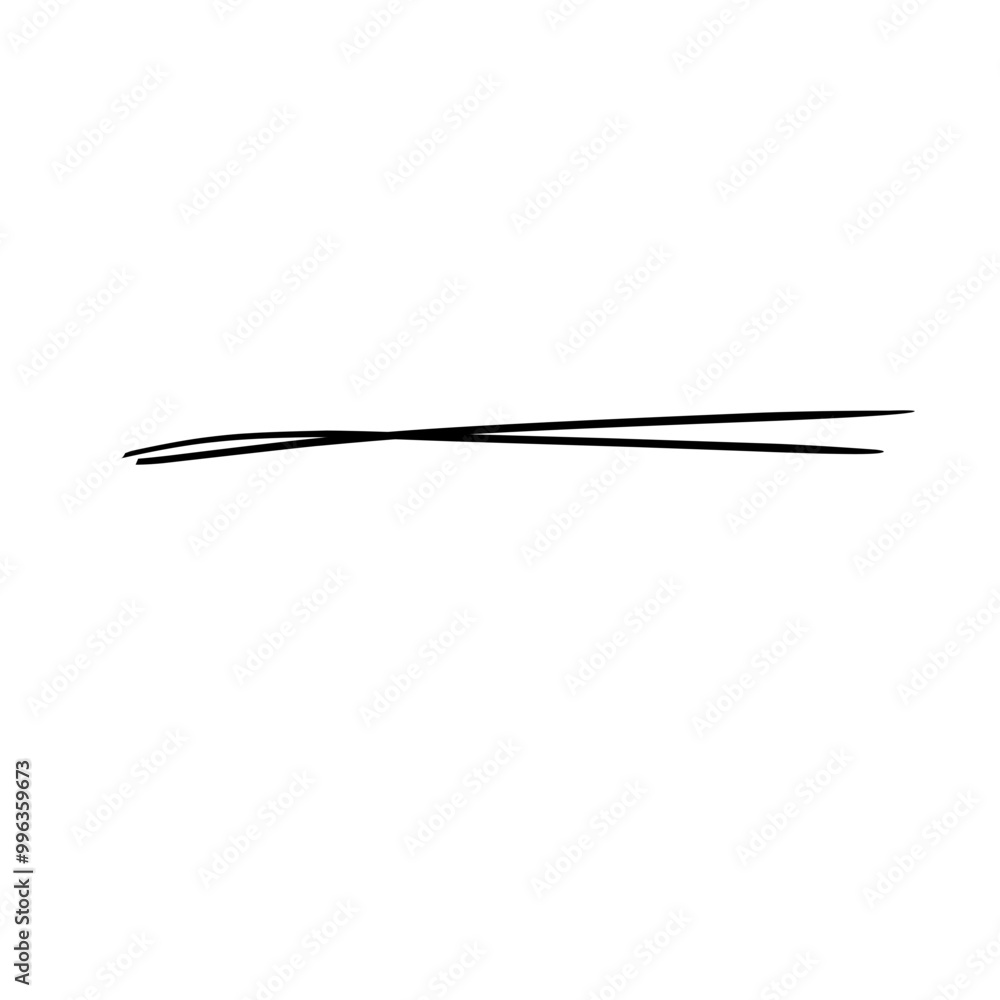 Hand Drawn Stroke Line Underline Hand Drawn Stroke Line Underline