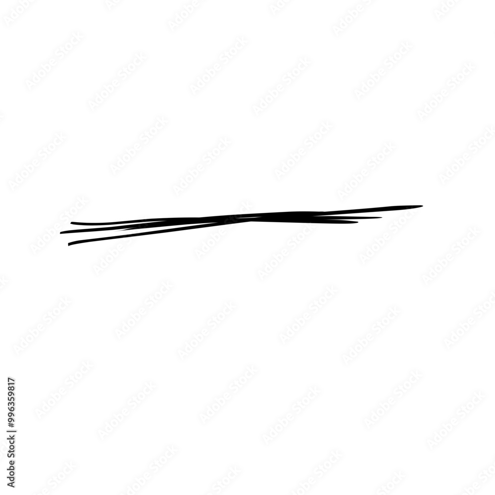 Hand Drawn Stroke Line Underline Hand Drawn Stroke Line Underline