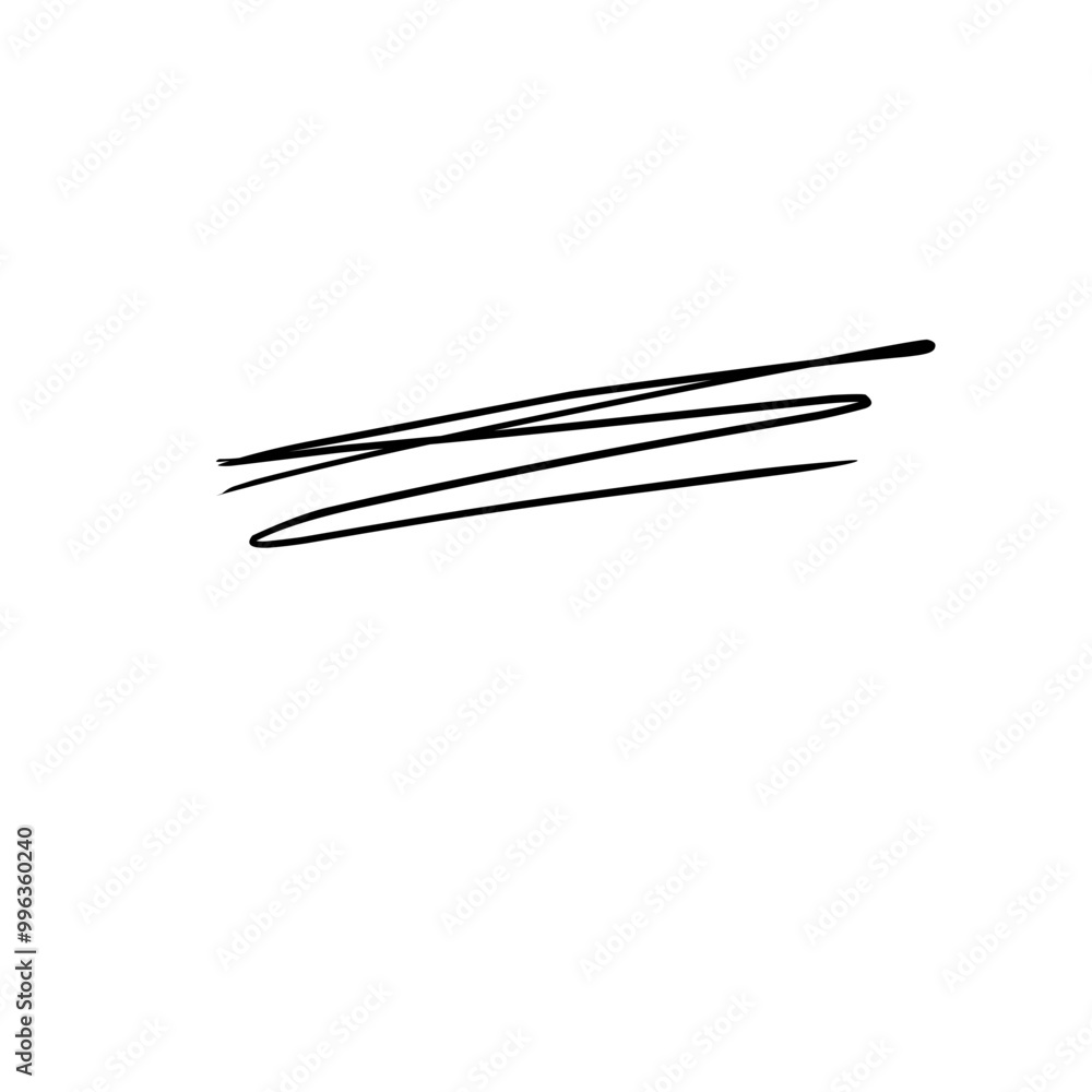 Hand Drawn Stroke Line Underline Hand Drawn Stroke Line Underline