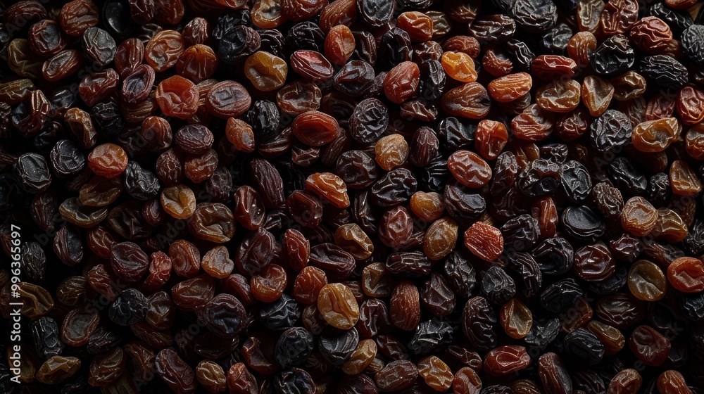 Seamless background of raisin grain closeup view Seamless background of raisin grain closeup view