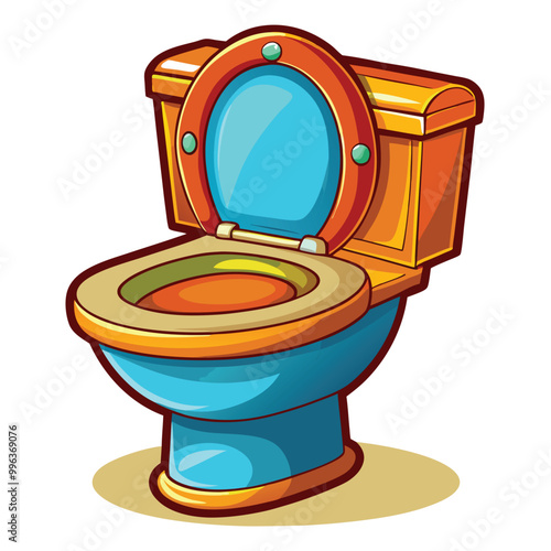 Toilet vector illustration isolated on a white background