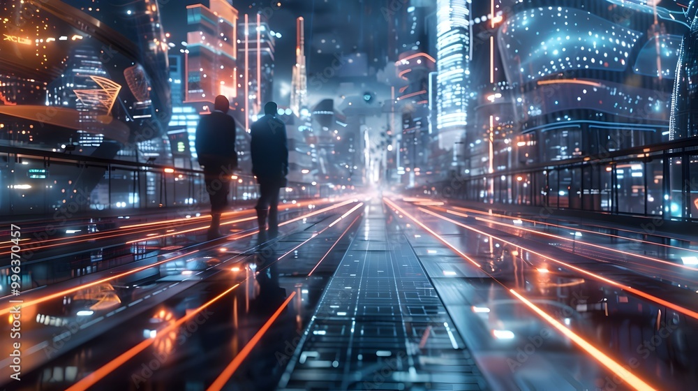 A Futuristic City with Piezoelectric Sidewalks Generating Electricity from Pedestrian Movement A Futuristic City with Piezoelectric Sidewalks Generating Electricity from Pedestrian Movement