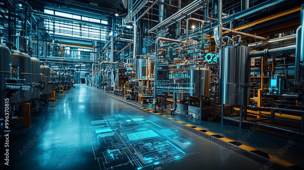 Augmented reality factory view Augmented reality factory view