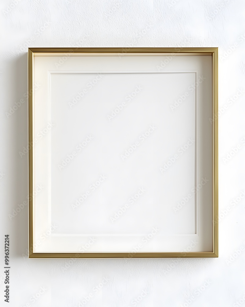 Empty gold frame isolated on white background. Empty gold frame isolated on white background.