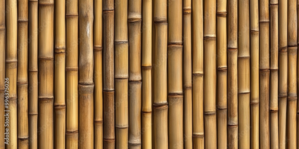 Naklejka premium Seamless Bamboo Wall Background for Design Projects