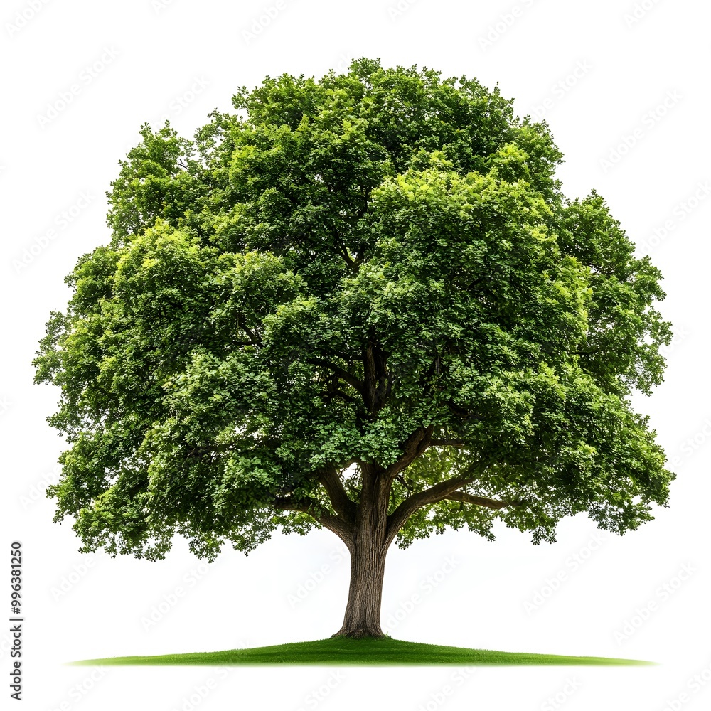 Lush Green Tree with White Background Nature Environment Park Forest Lush Green Tree with White Background Nature Environment Park Forest