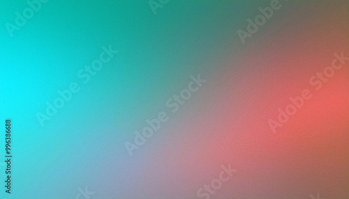 Abstract Gradient Background in Teal and Coral Colors