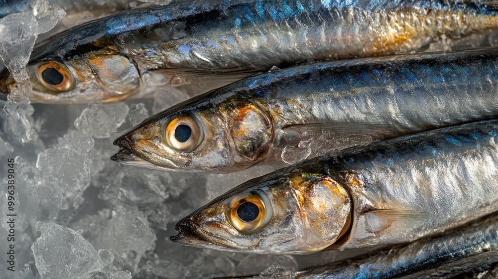 Close up of fresh raw Mediterranean anchovies Close up of fresh raw Mediterranean anchovies