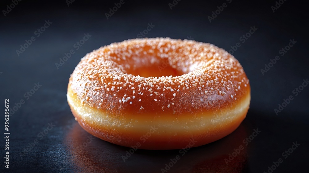 Delicious Golden Doughnut with Detailed Frosting Delicious Golden Doughnut with Detailed Frosting