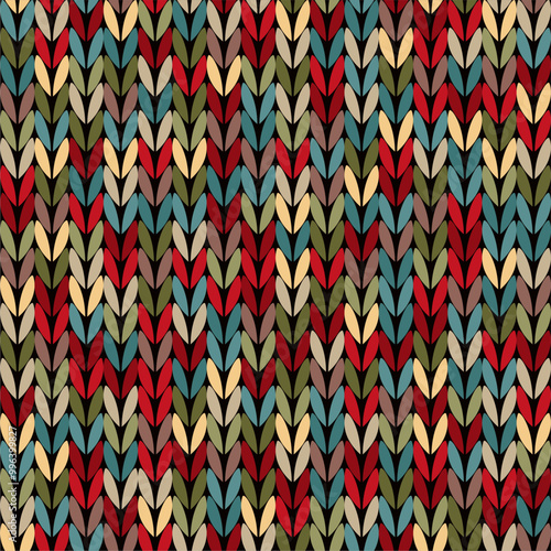 Knitted background pattern wallpaper knitting decorative print handmade textile knitting handiwork