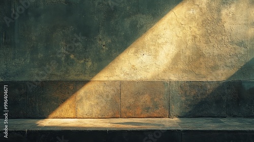 Minimalist shadows are projected onto neutral toned walls, creating a serene atmosphere and a minimalist abstract beauty through soft lighting and low contrast close-up visuals.