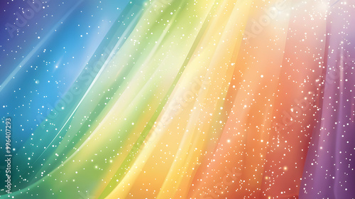 rainbow color light background