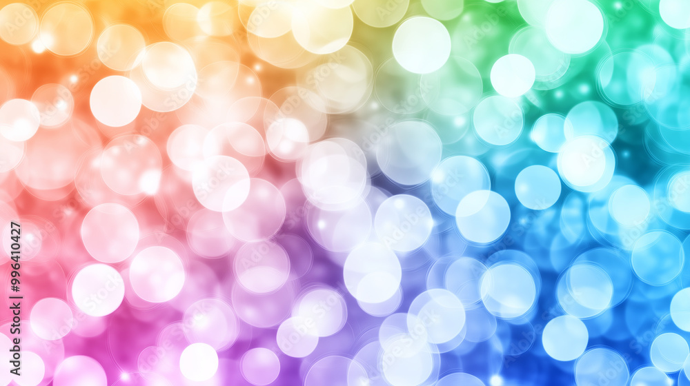 Fototapeta premium Colorful bokeh background with gradient circles