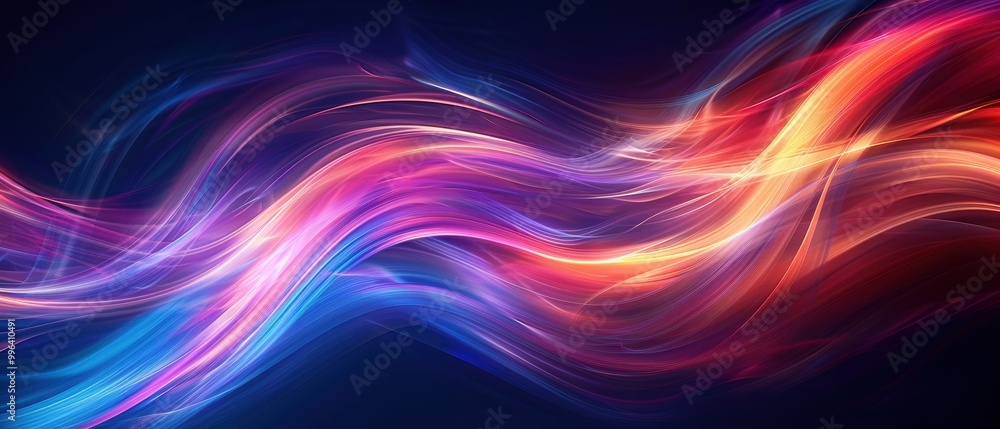 Colorful Waves of Light in Motion Colorful Waves of Light in Motion