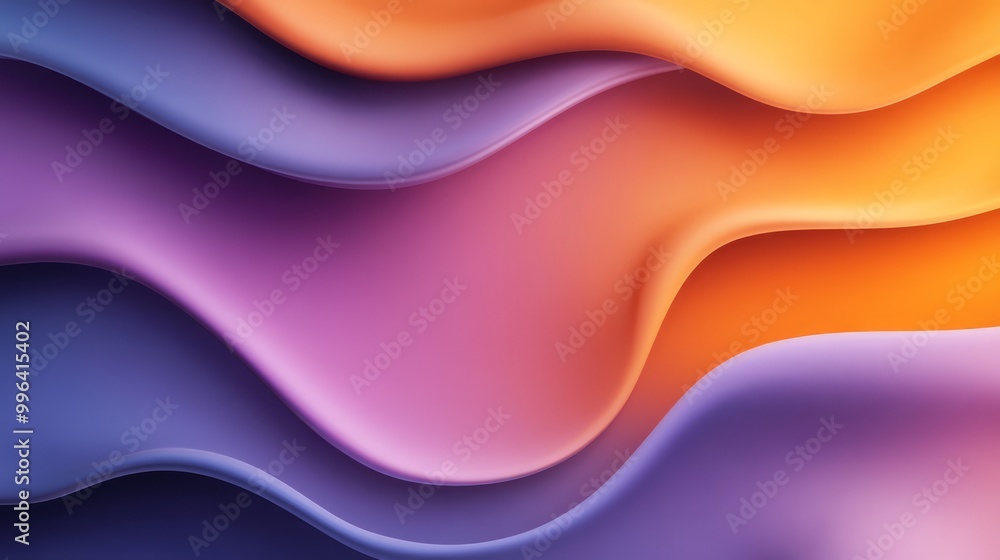 Abstract Waves in Vibrant Gradient Colors Abstract Waves in Vibrant Gradient Colors