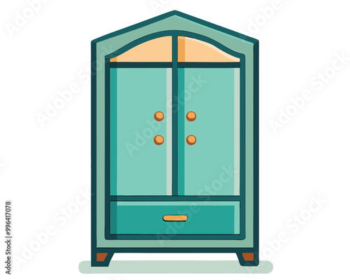 Wardrobe vector illustration