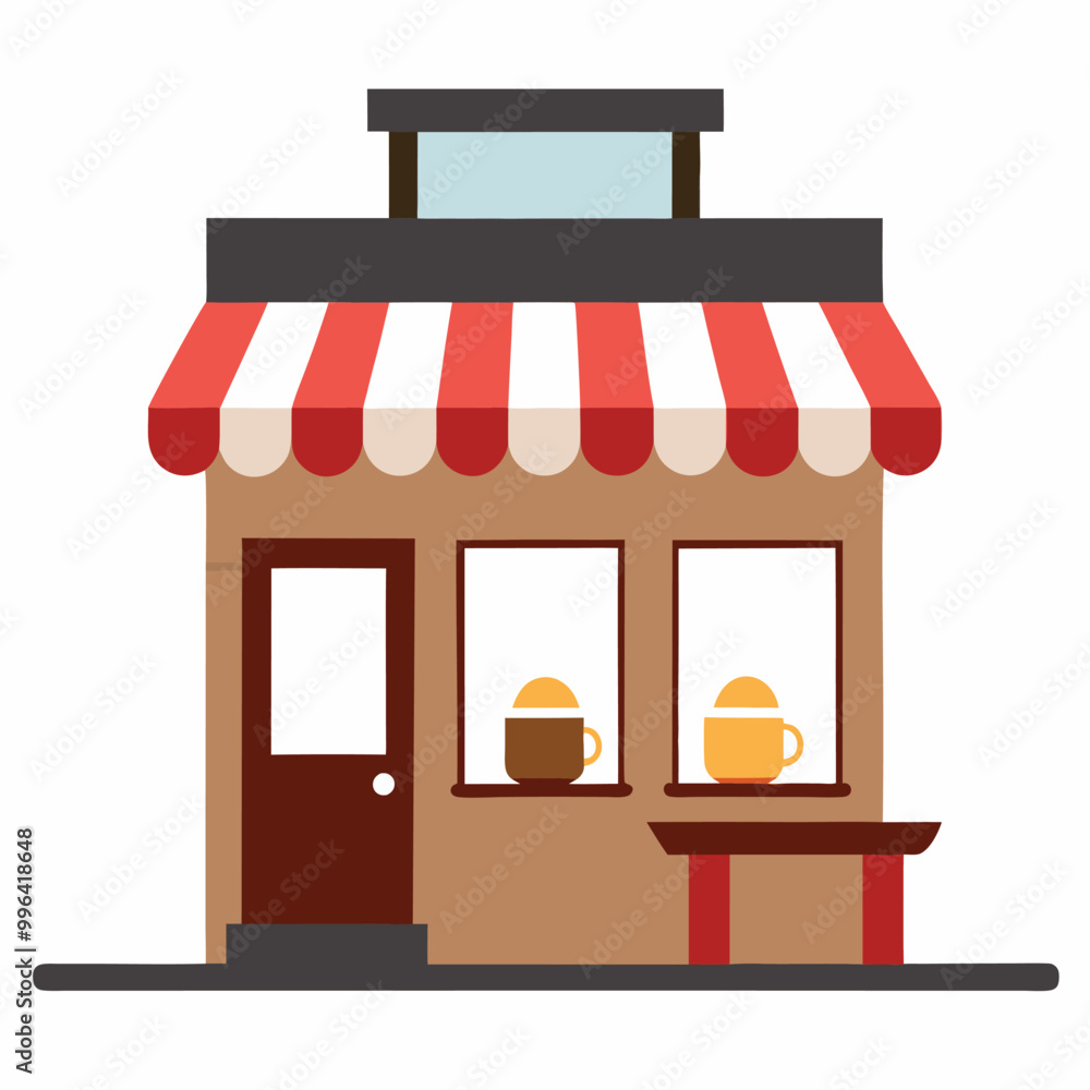 illustration of a coffee shop illustration of a coffee shop