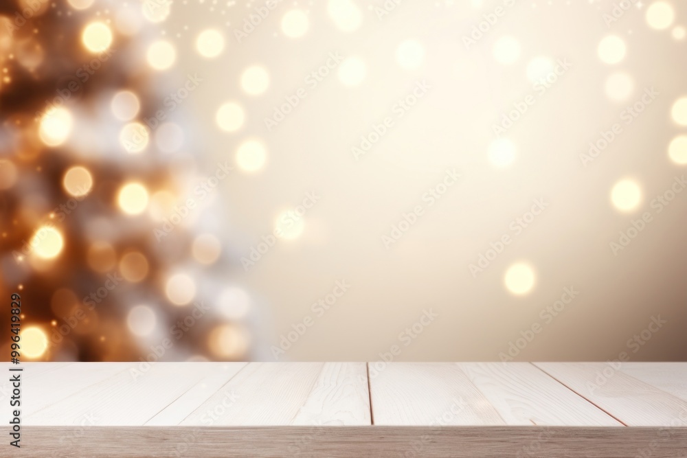 Empty white wold table christmas backgrounds abstract. Empty white wold table christmas backgrounds abstract.
