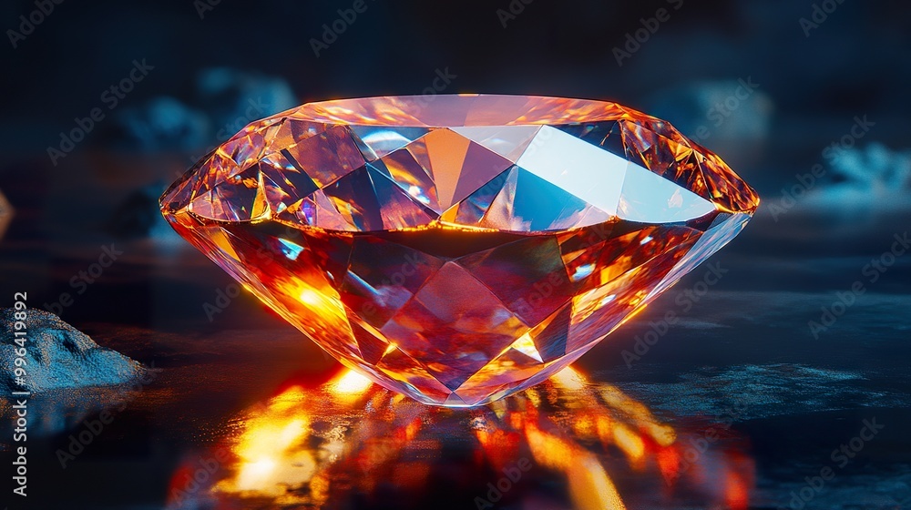 Gemstone with High Quality Cut and Vivid Color