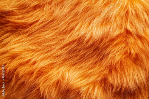 Beautiful Orange Fur. Background texture.