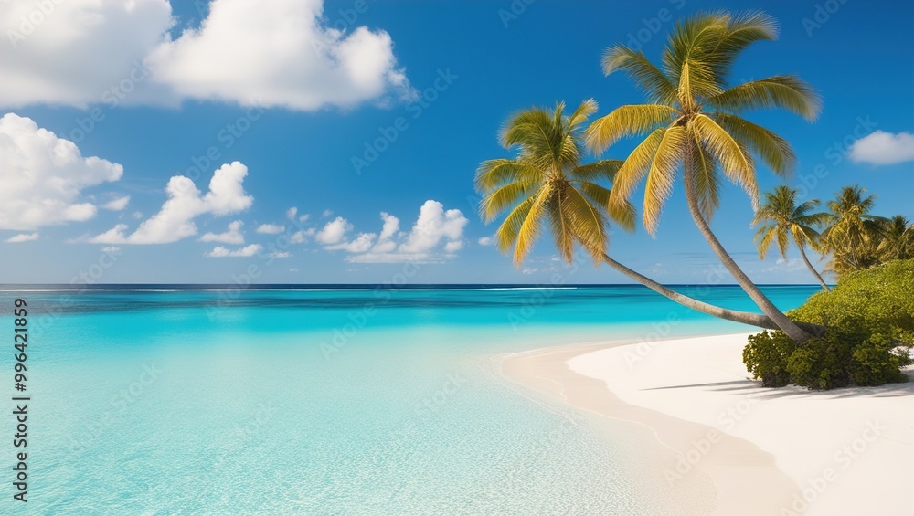 beach with palm trees beach with palm trees