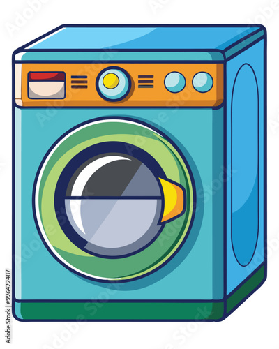 Washing machine vector illustration