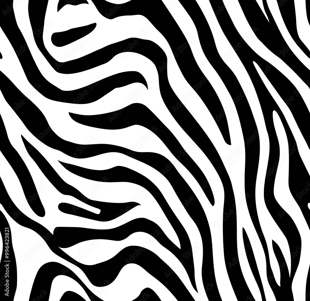 Black and white zebra print seamless pattern Black and white zebra print seamless pattern