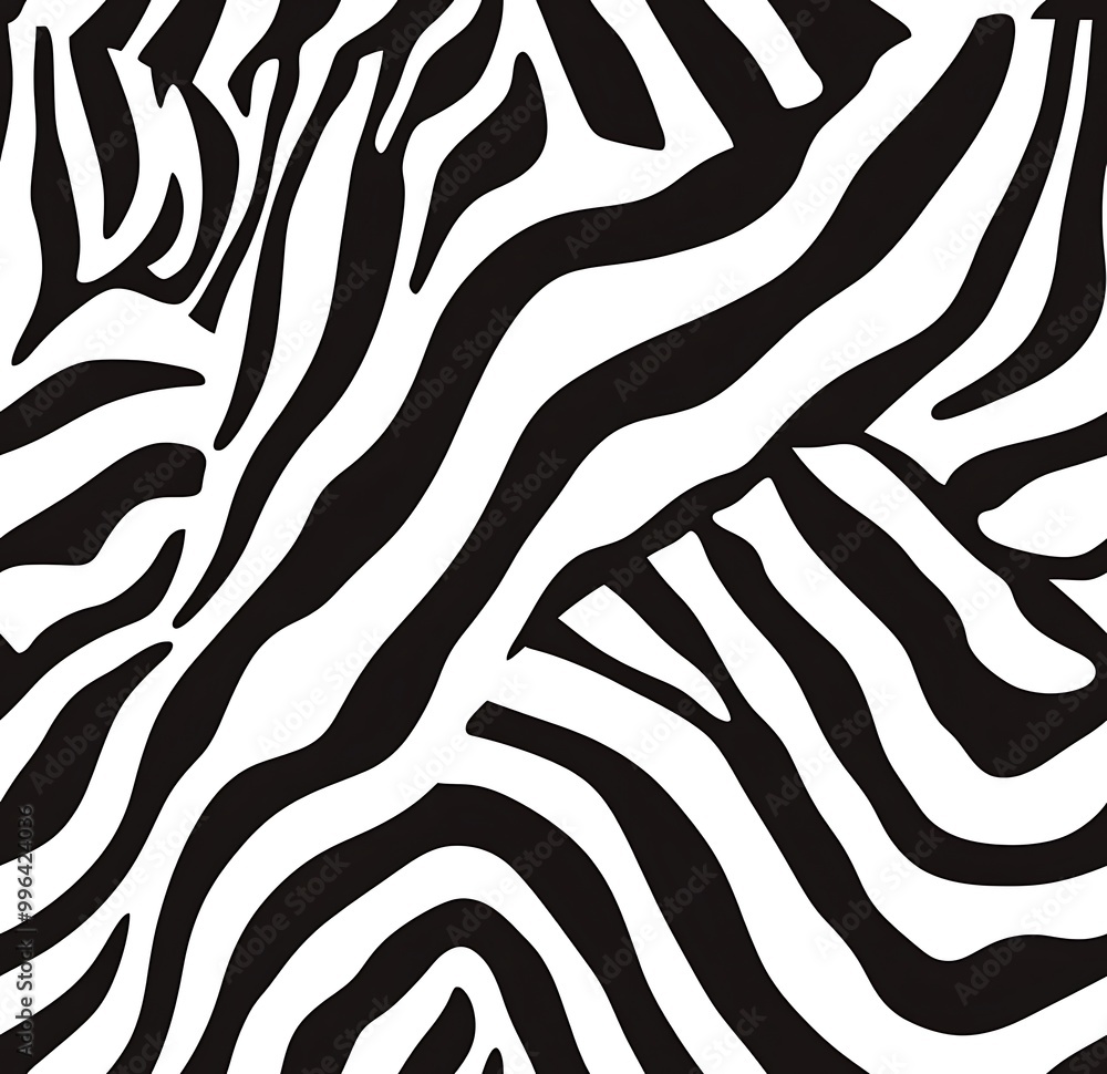 Black and white zebra print seamless pattern Black and white zebra print seamless pattern