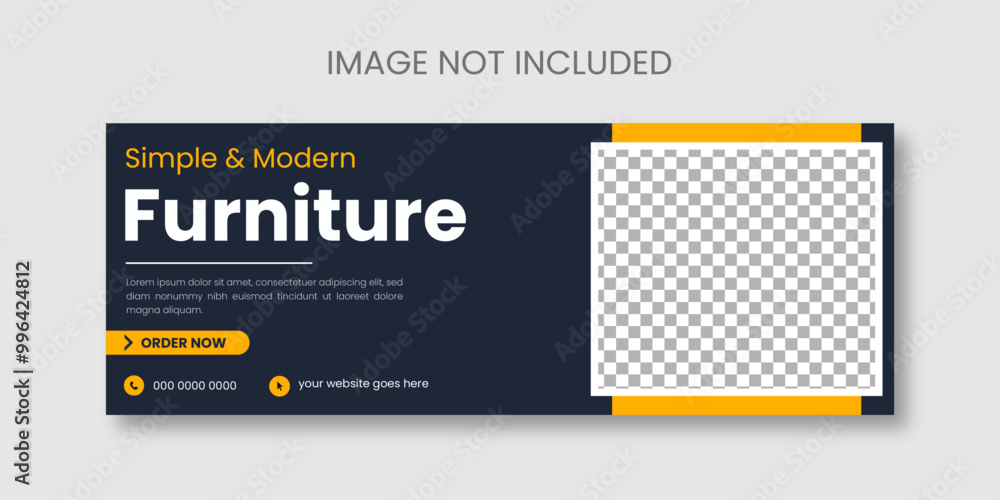 Furniture Facebook cover page template Furniture Facebook cover page template