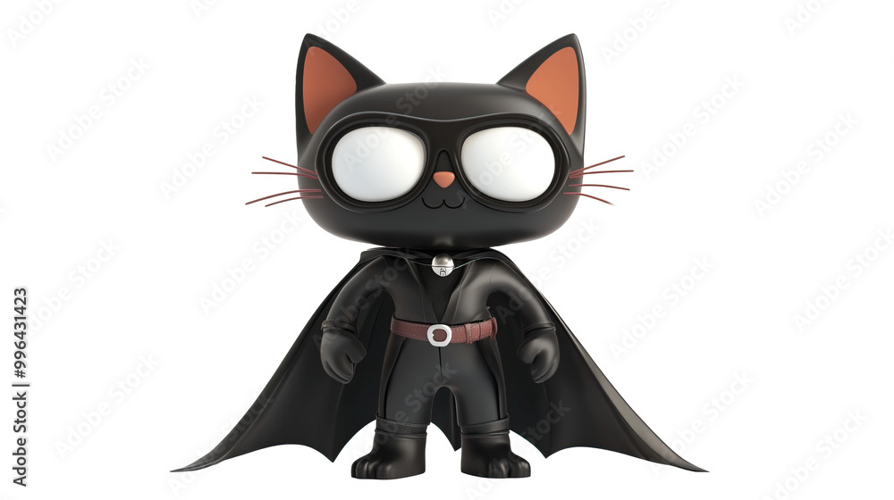Fototapeta premium cat in a suit on a white background